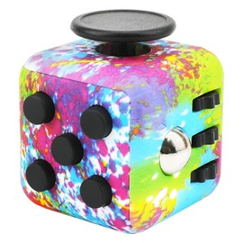 ZCOINS Fidget Cube with 6 Sides Stress Relief Fiddle Toys Autism Sensory Toys Fidget Toys for Adults and Kids -Colorful