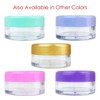 Beauticom® 12 Pieces 10G/10ML Clear Plastic Jars with Lavender Blue