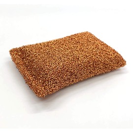 Kyoto Katsugu Antibacterial Kitchen Sponge, Copper, 3.5 x 5.7 x 3.1 inches (8.8 x 14.4 x 8 cm), Made in Japan, Pack of 3