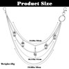 OOTSR Three-layer trouser chain, jeans chains, punk skull trouser chain,