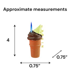 New Fun Novelty Lighter Blue Flame Refillable Cute Pink Purple Yellow Green Colorful (Matcha Green)