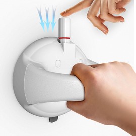 LORESJOY Grab Rail Shower for Seniors, Shower Handle with Suction Cup for Elderly, Portable Mobile Grab Bar Bathroom with Suction Warning, for Elderly, Seniors, Injuries