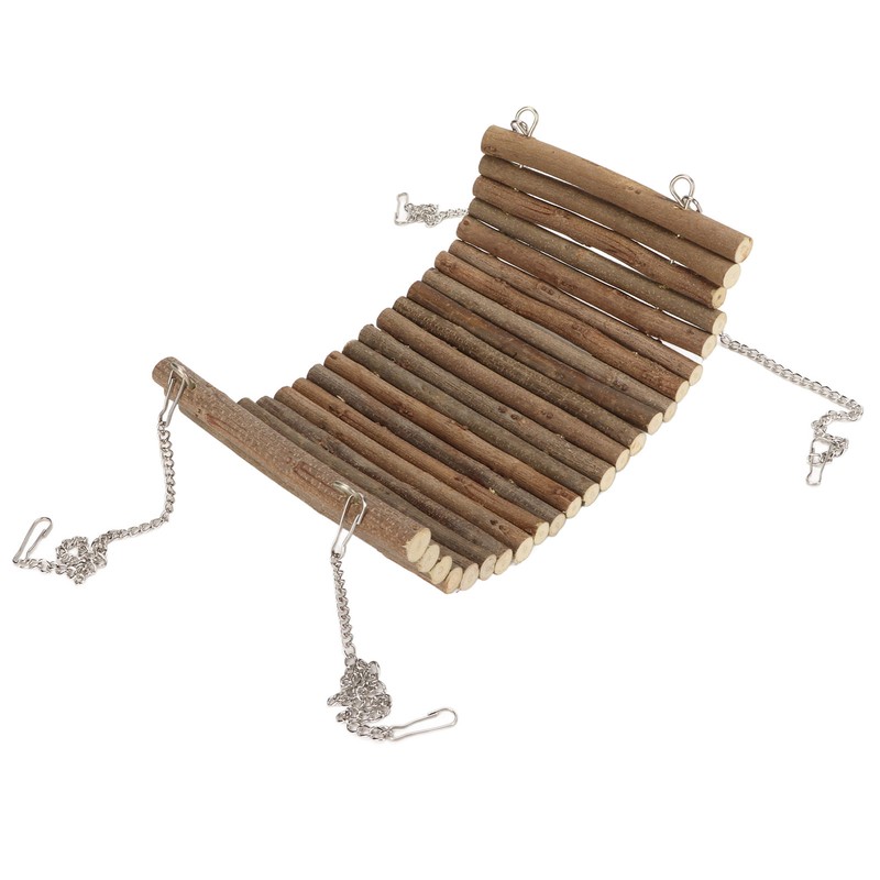 Hamster Wooden Swing Natural Large Space Climbing Playing Hamster Swing