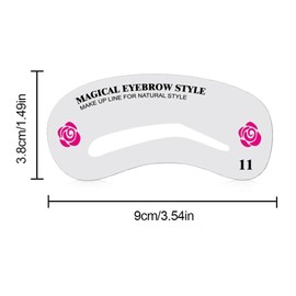 Eyebrow Stencils Set, Eyebrow Shape Stencils, Reusable DIY Make Up Tool Set, for Makeup Beautiful Eyebrows, 48 Pieces