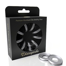 Discagenda Discbound Discs (Silver, 9 Piece 1.3in), Silver, 9 Piece 1.3in