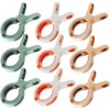 9 Pcs Beach Towel Clips, lastic Towel Clips for Beach