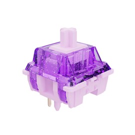 FLAMING SKOUL ZYZ - Pre Lubed Linear Silent Keyboard Switches 5Pin for RGB SMD MX Mechanical Keyboards Switches (Lavender - PRO, 70 PCS)