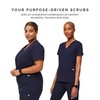 FIGS Casma Three-Pocket Scrub Top for Women – Navy Blue,