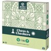 Mindful Classics, Chess Checkers Board Game Set with Bamboo Wooden