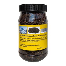 Timur: Exotic Raw Black Szechwan Pepper (3.5 oz) Handpicked from Nepal's Wild Forests