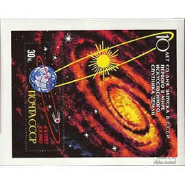 Prophila Collection Sowjetunion Block46 (kompl.Ausg.) 1967 10. Jahrestag Satellitenstart (Briefmarken für Sammler) Weltraum
