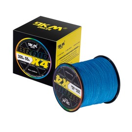 9KM DWLIFE Braided Fishing Line 8lb/12lb/15lb Dyneema Fishing Line, Zero Stretch & Anti-Bite Coating for Freshwater/Saltwater Fishing 4 Strand