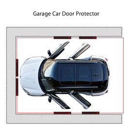 Garage Wall Protector, 4 Pack Garage Car Door Protector Bumper Guard for Car Doors Anti-Collision Self Adhesive EVA Foam for Warehouse Parking Assist