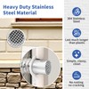 4" PVC Termination Vent Mesh Cap, 304 Stainless Steel Dryer