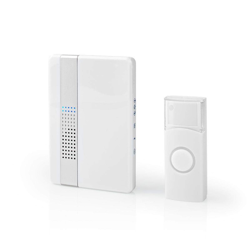 NEDIS DOORB223CWT Wireless Bell Set | Mains Operated | 80dB