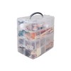 Rayher 39320000 sorting / storage box, with handle, 3 levels