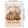 GPGHE Fall Garden Flag Football Pumpkin Leaves Double Sided Outside