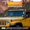 WeiSen 50" LED Straight Light Bar Brackets Windshield Roof A-Pillar