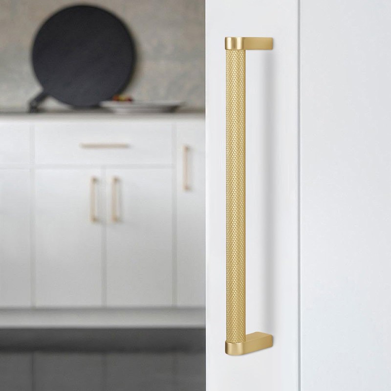 BUKOBYHE 10 Pack 10 Inch(254mm) Brushed Gold Kitchen Cabinet Handles