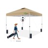 10x10 Pop Up Canopy Tent, Easy Setup Shelter, Khaki