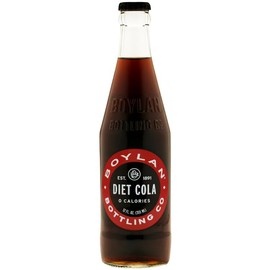 Boylan Bottling Craft Diet Cola 12oz Glass Bottle (12 Pack, Diet Cola)