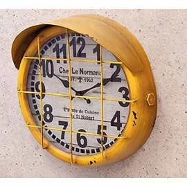 Antique Clock Submarine/Yellow (Submarine) Retro Vintage Clock Wall Clock Clock American Goods Goods Men's