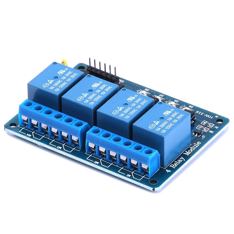 Yizhet 5V 4 Channel Relay Module (2 Pieces) Relay Shield