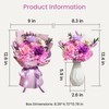 Topvelo Preserved Flower Bouquet with Vase, Flower Bouquet for Prime