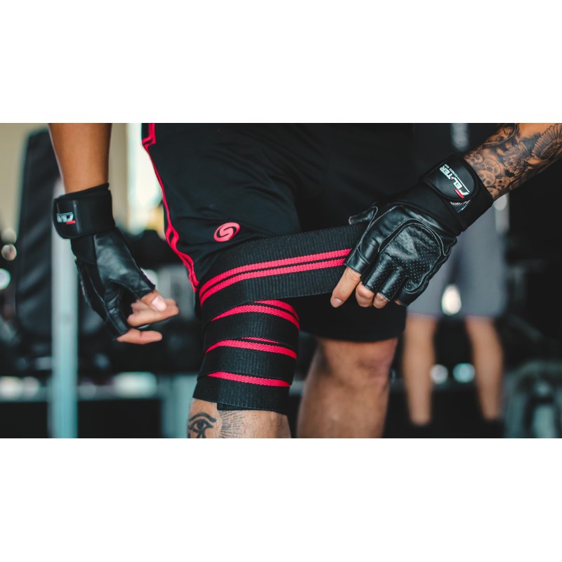 FELTER FITNESS Vendas para rodillas gym, rodilleras elásticas soporte para