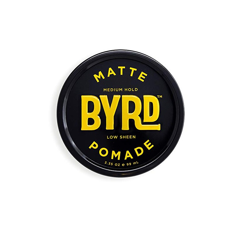 BYRD Hair Matte Pomade Mens Medium Hold/ Low Sheen, 3