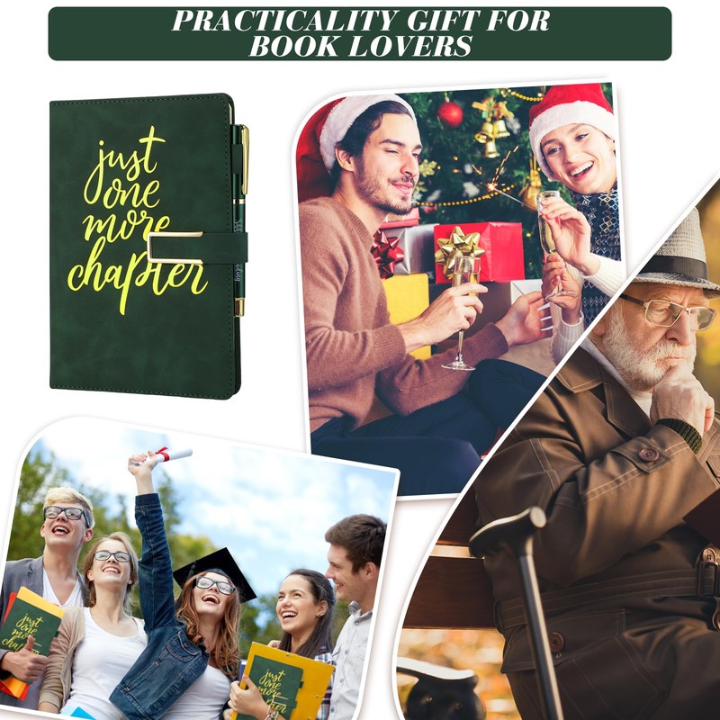 Jetec 2 Pcs Book Lovers Gift Just One More Chapter