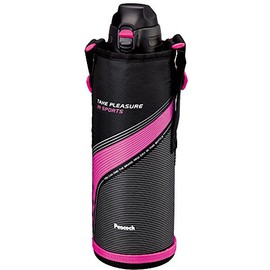The-peacock AJC-F151P Peacock Water Bottle, Stainless Steel Bottle, Straight Drink (with Pouch), 4.6 gal (1.5 L), Pink
