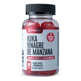 Vinagre de Manzana en Gomitas | 60 Gomitas | Delicioso Sabor Manzana | Fórmula Detox para Perder Peso y Mejorar Digestión | Reduce tallas | Desinflama vientre | 2 Gomitas al Día | Dura 30 Días