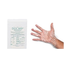 AlmaMedical 10 Pairs Disposable Sterile Copolymer Examination Gloves Powder-Free for Sensitive Skin Large