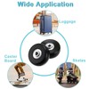 Pack of 4 Suitcase Wheels Replacement Wheels, Universal Luggage Suitcase