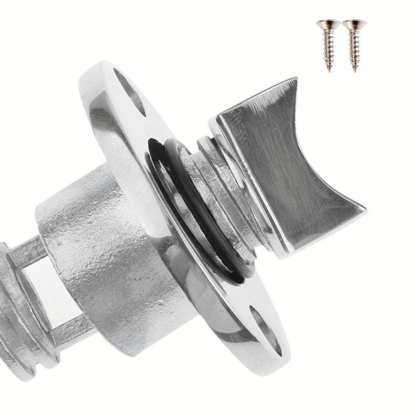 2PCS Marine Stainless Steel 316 Boat Oval Garboard Drain Plug