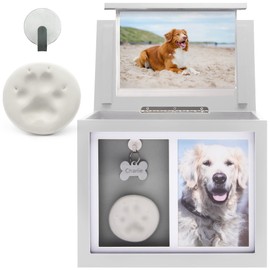 Chasing Tails Pet Urns for Dogs, Dog Urn, Dog Urns for Ashes, Pet Urn, Cat Urns for Ashes, Pet Urns for Dogs Ashes, Urn for Pet Ashes Dog - Includes Pet Paw Print Kit, Picture Frame and Photo Book