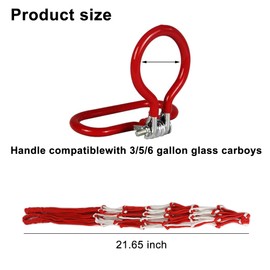 4 Pack Carboy Carrier Carboy Strap with Carboy handle, Carboy Carrier Carboy Strap, Fits 3 to 6 Gallon Carboys, Carboy Not Included