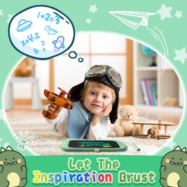 ORSEN Toddler Toys for 3 4 5 6 7 8 Year Old Boys Girls Gifts, LCD Writing Tablet 8.5inch Kids Toys Doodle Board, Dinosaur Toys Drawing Pad for Kids 3 4 5 Year Old Boy Girl Birthday Gifts (Green)