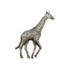 George Harris Giraffe Pewter Lapel Pin Brooch - 3 x