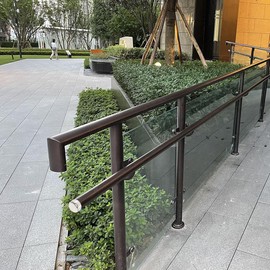 Housoutil Handrail End Plug Caps, 4PCS Round Stainless Stairway Railing Caps, Fencing Staircase Steps Hand Rail End Cover, Handrail Tube Accessories（50PVC）