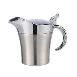 ZONADA 450ml Gravy Boat Stainless Steel Body – Double Insulated Jug Ideal for Gravy, Custard & Cream