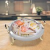 15inch-Gold Alcohol Stove Burner Hot Pot, Stainless Steel Hotpot Buffet