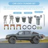 #607893#608307#605533 Ignition/Doors/Trunk Lock Cylinder w/Keys Kit Fit for Buick Lesabre