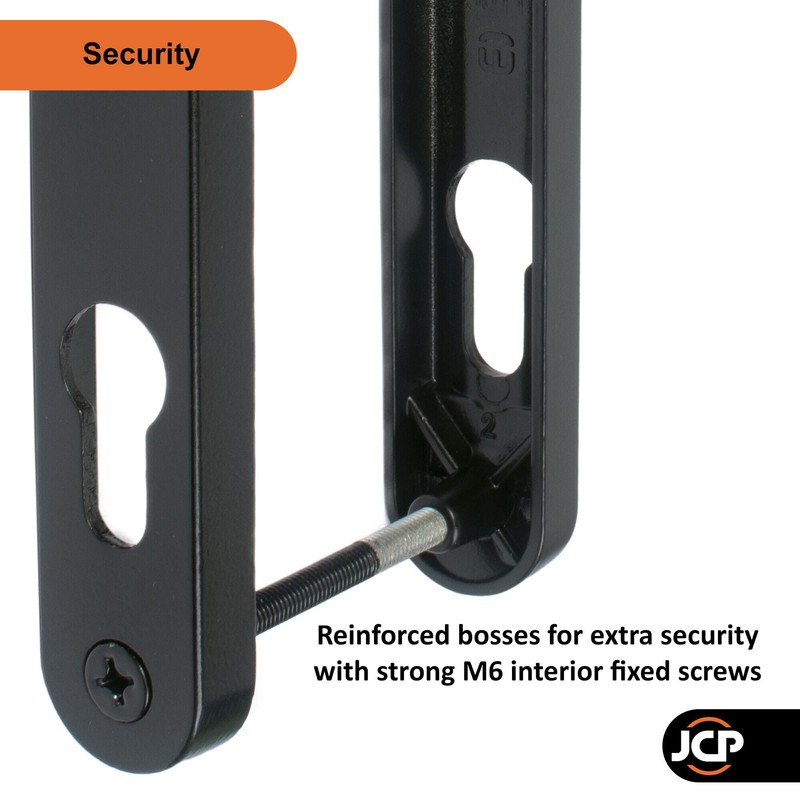 JCP UPVC Door Handle Pair, 211mm Screw Centres, 92 PZ