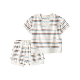little planet by carter's Baby 2-piece Set made with Organic Cotton, Striped, 18M