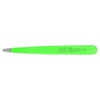 Nippes Solingen 709 Tweezers with Slanted Tip, Stainless Steel, Green,
