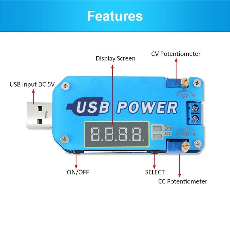 PEMENOL - Convertidor de voltaje DC-DC de 15 W, 5