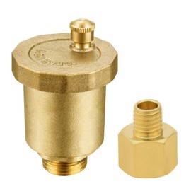 BesNPT Brass 1/4" NPT Male Air Vent Valve Automatic Float Valve Air Release Air Bleeder Valve