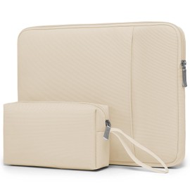 HYZUO 15-16 Inch Laptop Sleeve Bag Set for MacBook Pro 16 M3/M2/M1 Pro/Max A2991 A2780 A2485 2024-2019, 15 Surface Book 3/2, HP Pavilion/Envy 15, Notebook Case with Organizer Pouch, Sand